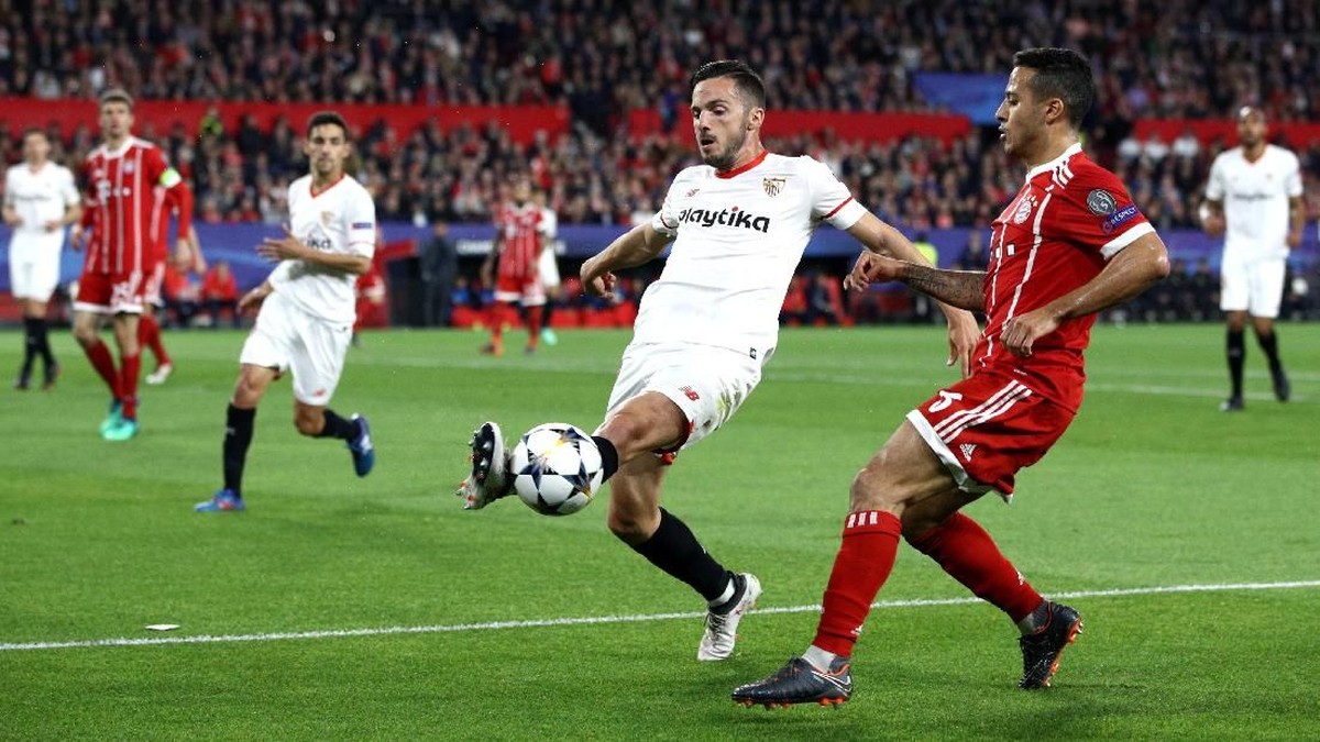 Sevilla imbang 1-1 dengan Bayern Munich di babak pertama (Foto: Adam Pretty/Getty Images)