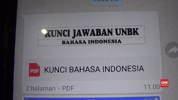Kecurangan pada ujian Bahasa Indonesia disebut lebih tinggi dari Bahasa Inggris.
