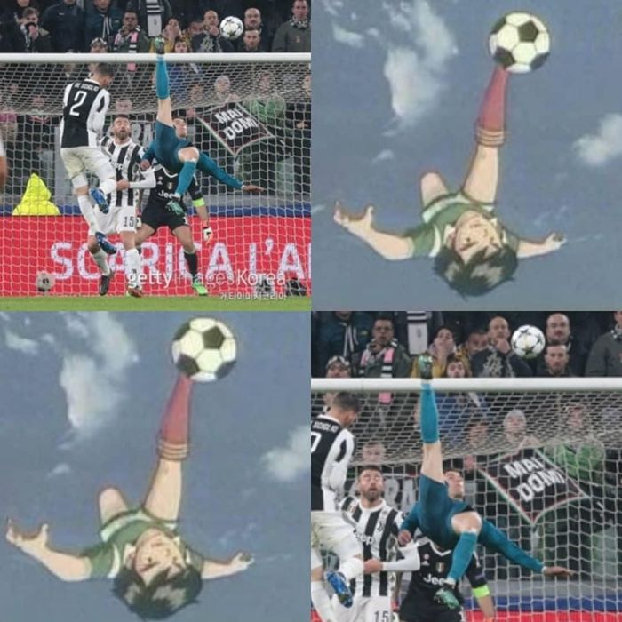 Meme Meme Lucu Gol Salto Ronaldo