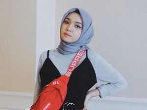 Foto: Gaya 13 Selebgram Hijab Pakai Fanny Pack, Tas Pinggang Kekinian