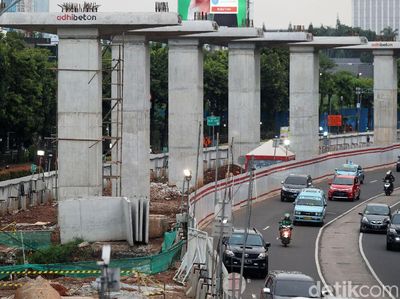 Hujan Panas, LRT Jabodebek Terus Digarap
