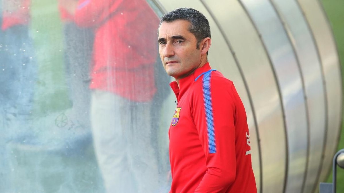 Ernesto Valverde penasaran dengan permainan Real Madrid tanpa Cristiano Ronaldo (Foto: Albert Gea/Reuters)