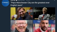 Kekalahan ini membuktikan City bukanlah tim terbaik musim ini, baik di Inggris atau di Eropa. Betul? (Foto: Twitter @Coral)