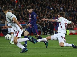 Babak I Selesai, Barca Sementara Unggul 1-0 atas Roma