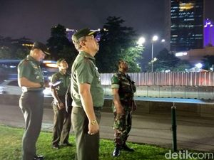 Dandim Jakpus Cek Patung Jenderal Sudirman yang Bolong