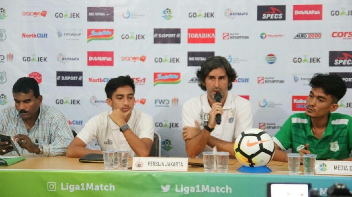 Sesi jumpa pers Persija menjelang pertandingan di markas PSMS (Foto Dok: Persija Jakarta)