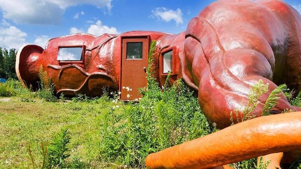 Foto: Hotel Berbentuk Usus Besar Manusia