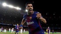 Luis Suarez turun di 57 pertandingan Barcelona musim ini, dengan total waktu bermainnya mencapai 4.969 menit. (Foto: Juan Medina/Reuters)