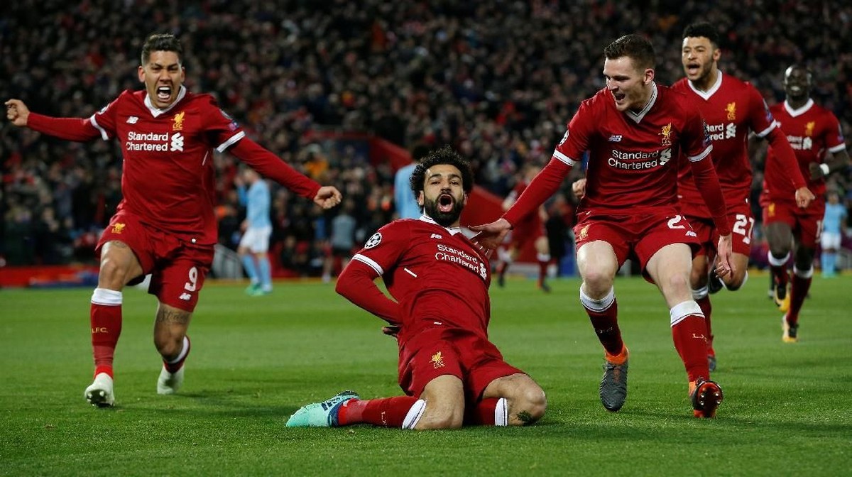 Liverpool menghantam Manchester City 3-0 di leg pertama perempatfinal Liga Champions (Foto: Andrew Yates/Reuters)