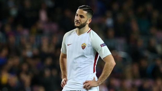 Kostas Manolas mengaku betah bermain untuk AS Roma.