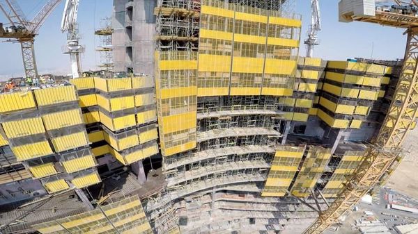 Wujud Gedung 1.000 Meter yang Mangkrak 5 Tahun dan Kini Lanjut Lagi