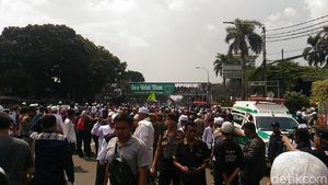 Foto: Massa PA 212 Bersiap Demo Sukmawati
