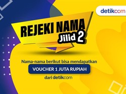 Hari Terakhir Bagi-bagi voucher 1 juta dari detikcom di Rejeki Nama Jilid 2