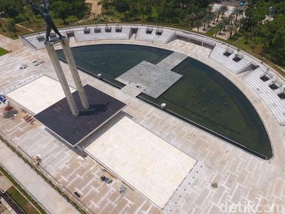 Keren! Wajah Baru Lapangan Banteng Dilihat dari Ketinggian
