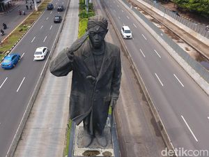 Stasiun Karet & Sudirman Baru Digabung, Patung Jenderal Sudirman Dipindah