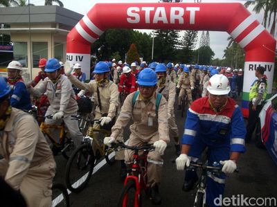 Bike To Work Pertamina RU IV Cilacap Pecahkan Rekor Muri