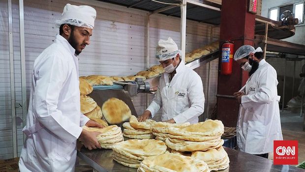 Pabrik roti khobz dari Aksi Cepat Tanggap (ACT) Indonesia buat pengungsi Suriah.