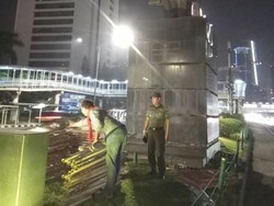 Patung Jenderal Sudirman yang Bolong Mulai Diperbaiki