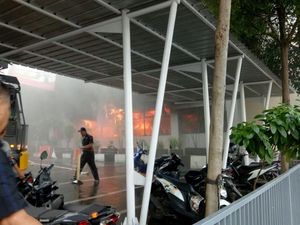 Video Polda Metro Jaya Kebakaran