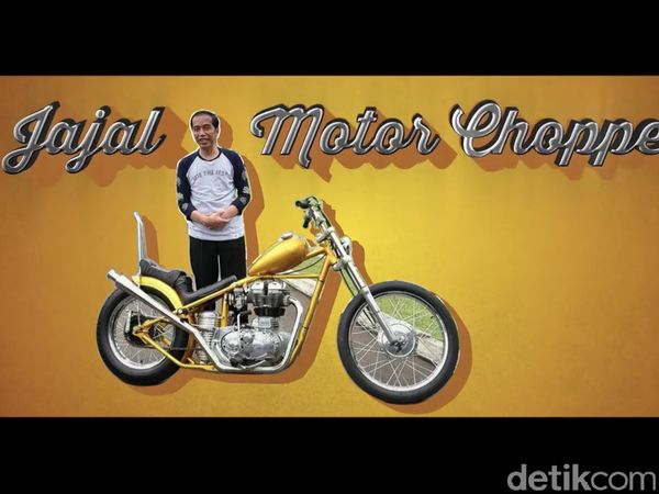 Brum... brum... Begini Gaya Jokowi Geber Chopper Bak Dilan