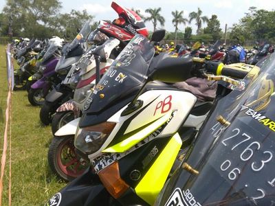 Ribuan Pengguna Skuter Bongsor Ramaikan Purworejo