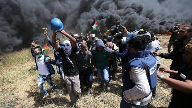 Kekerasan yang menewaskan wartawan di Jalur Gaza.