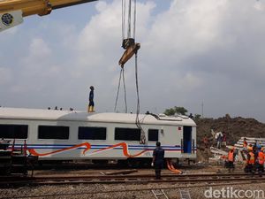 Evakuasi KA Sancaka Tuntas, Jalur Kereta di Ngawi Belum Normal