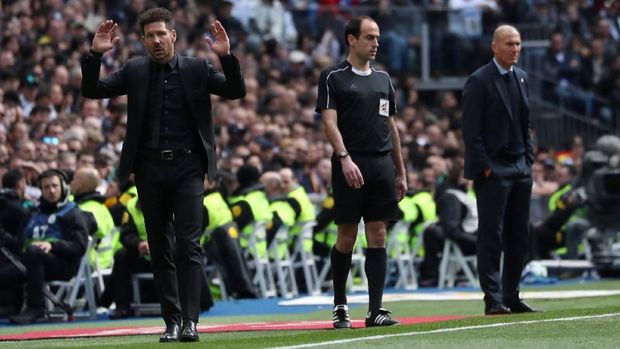 Atletico vs Real Madrid, Duel Ketat Simeone dan Zidane