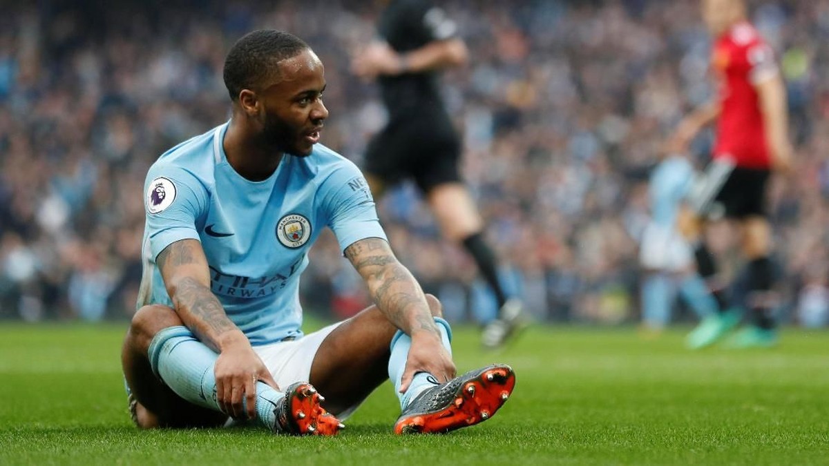Raheem Sterling banyak membuang peluang di depan gawang MU (Russell Cheyne/REUTERS)