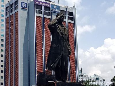 Penampakan Patung Jenderal Sudirman yang Tak Lagi Bolong