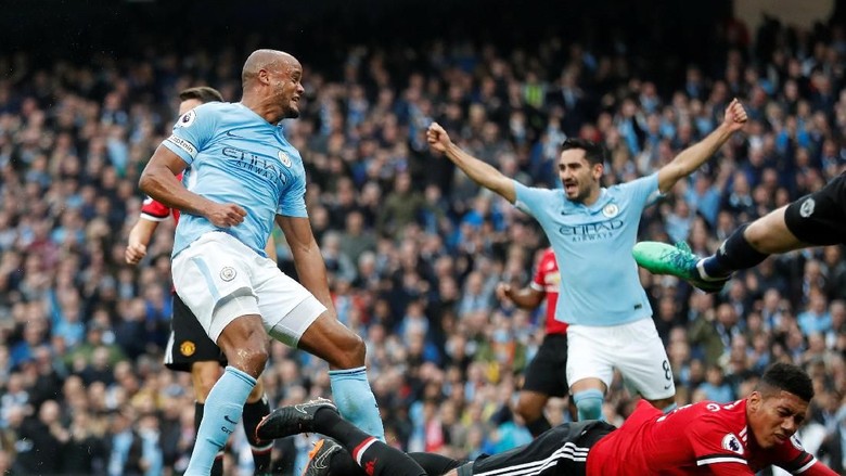 Ungguli MU 2-0, City Berjarak 45 Menit dengan Trofi Premier League Ungguli MU 2-0, City Berjarak 45 Menit dengan Trofi Premier League