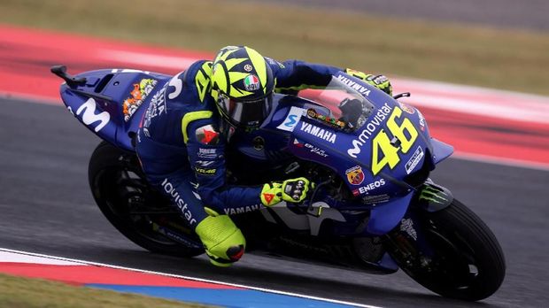 Valentino Rossi gagal mendapatkan poin di MotoGP Argentina.