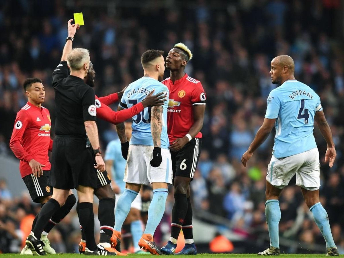Derby Manchester di Liga Inggris. (Foto: Michael Regan/Getty Images)
