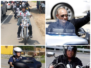 Mereka Juga Biker, Ini Gaya Jokowi hingga Putin Naik Moge