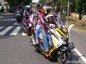 Rayakan Ultah, Club Nmax se-Indonesia Sambangi Purworejo