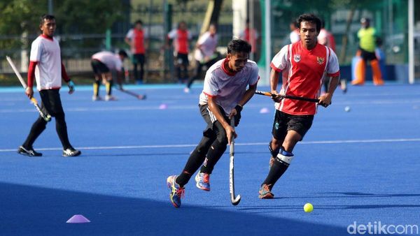 Melihat Latihan Timnas Hoki Indonesia