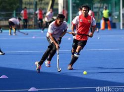 Melihat Latihan Timnas Hoki Indonesia