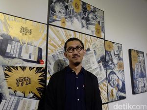 Dari Astronomi, Radhinal Indra Bikin Lukisan Bahasa Komik
