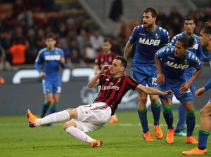 Berjudi dengan 3-3-4, Milan Beruntung Berimbang dengan Sassuolo