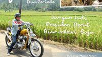Gaya Motoran Jokowi Bikin Medsos Banjir Meme Kocak
