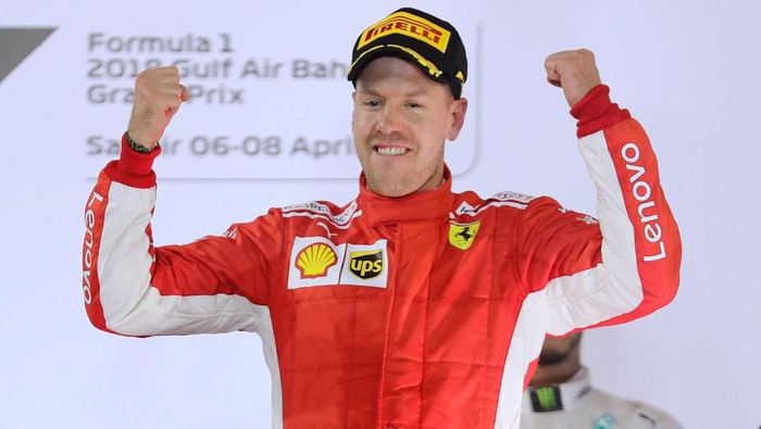 Sebastian Vettel memenangi balapan GP Bahrain (Foto: Hamad I Mohammed/Reuters)