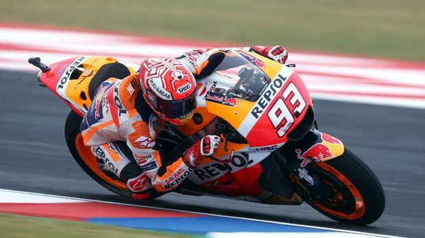 Marc Marquez tidak mendapat tekanan ketika meraih kemenangan MotoGP Amerika Serikat.