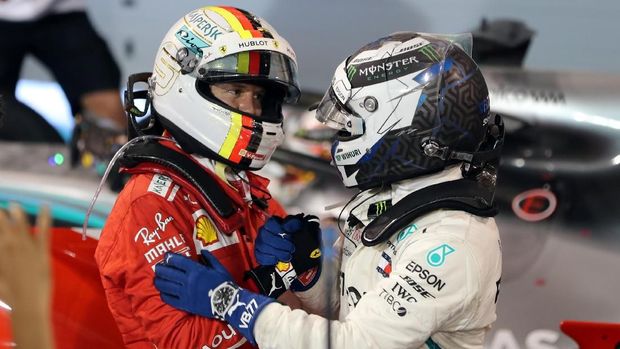 Valtteri Bottas berhasil tampil lebih cepat dibandingkan Sebastian Vettel.