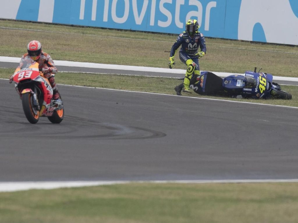 Rossi-Marquez Panas Usai MotoGP Argentina, Apa Kata Vinales?