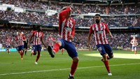 6. Antoine Griezmann menempati posisi berikutnya dengan torehan 19 gol yang dicetaknya untuk Atletico Madrid sepanjang musim ini. Ada pula dua gol penalti yang dibuatnya. (Foto: Sergio Perez/Reuters)
