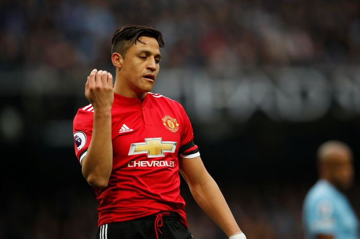 Alexis Sanchez Soccer Football - Premier League - Manchester City vs Manchester United - Etihad Stadium, Manchester, Britain - April 7, 2018 Manchester Uniteds Alexis Sanchez reacts Action Images via Reuters/Lee Smith EDITORIAL USE ONLY. No use with unauthorized audio, video, data, fixture lists, club/league logos or