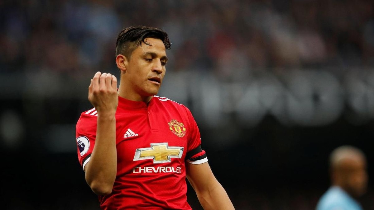 Alexis Sanchez di salah satu laga Manchester United. (Foto: Lee Smith/Reuters.)