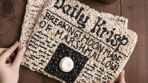Keren! Koran dan Burger Ini Semuanya Dibuat dari Rice Crispy