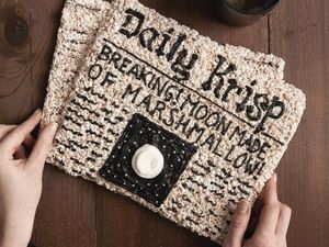 Keren! Koran dan Burger Ini Semuanya Dibuat dari Rice Crispy