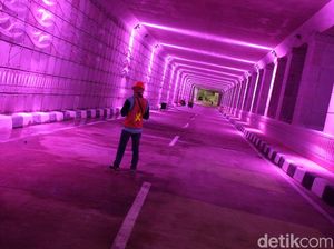 Warna-warni Underpass Mampang Siap Diuji Coba Besok